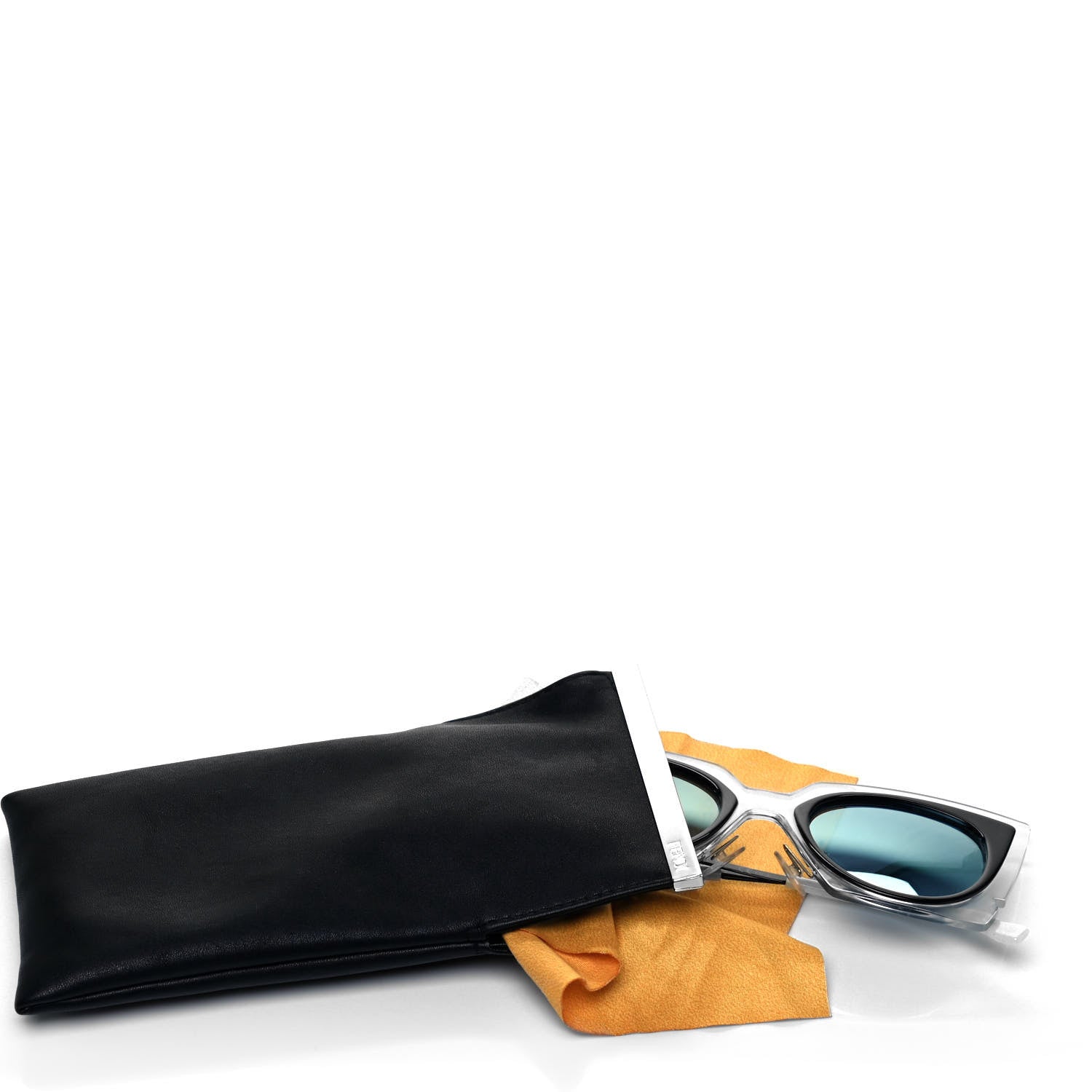 Fendi Cat Eye Orchidea Sunglasses FF 0117/S Crystal Black 7 of 7