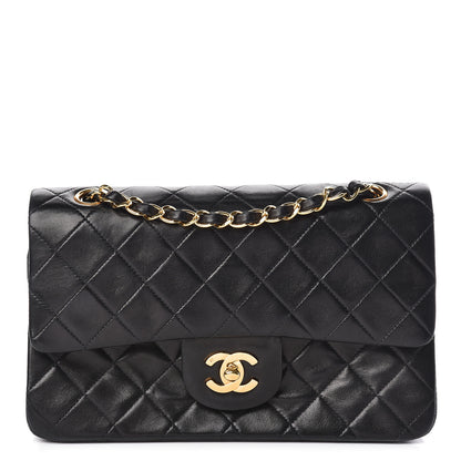 Chanel Lambskin Quilted Small Double Flap Black 1 of 16