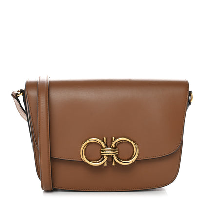 Salvatore Ferragamo Calfskin Trapezio Crossbody Brown 1 of 10