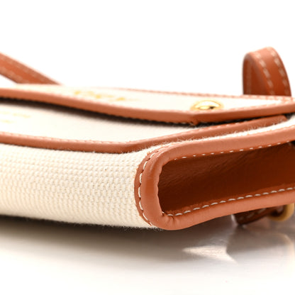Burberry Canvas Calfskin Pocket Crossbody Bag Tan 8 of 10
