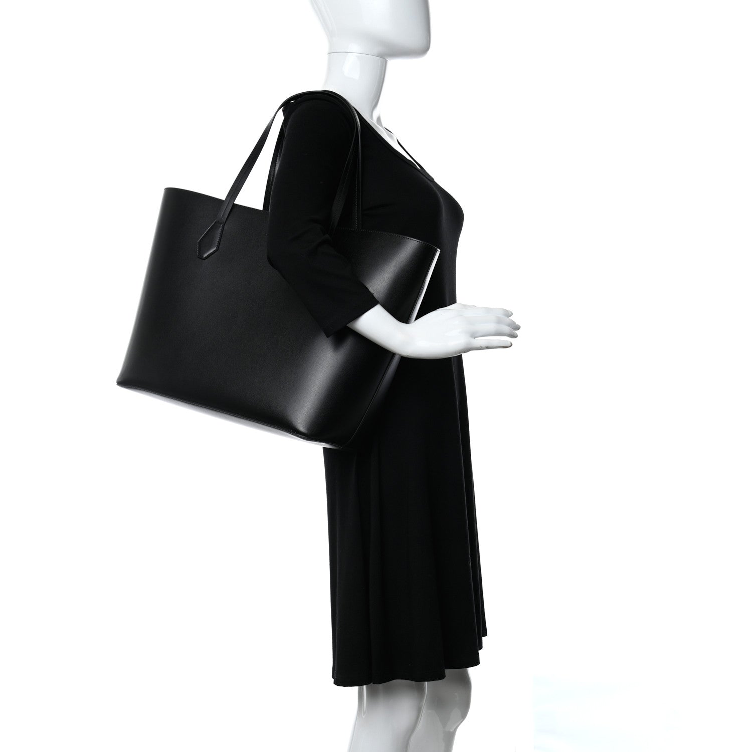 Givenchy Smooth Calfskin Wing Shopping Bag Black 3 of 10