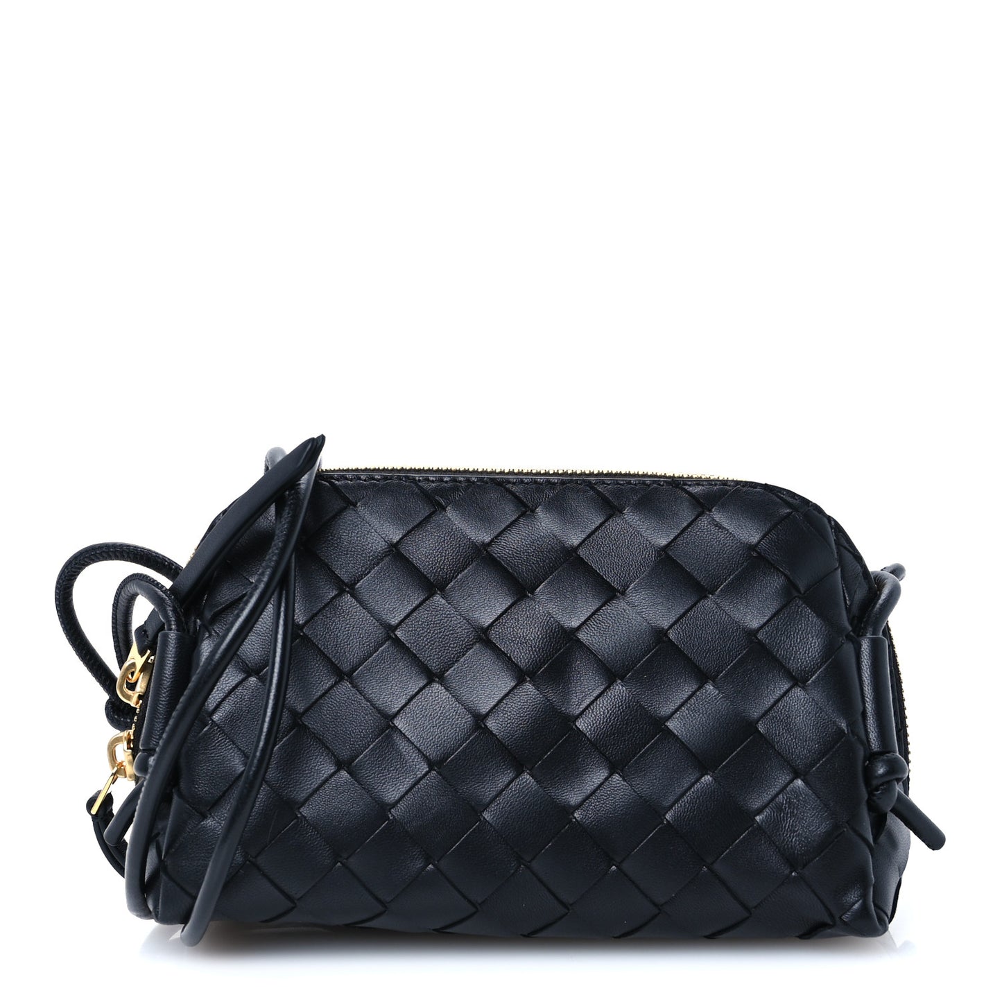 Nappa Intrecciato Concert Pouch Black