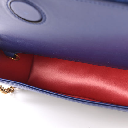 Gucci Velvet Matelasse GG Marmont Mini Bag Cobalt Blue 4 of 13