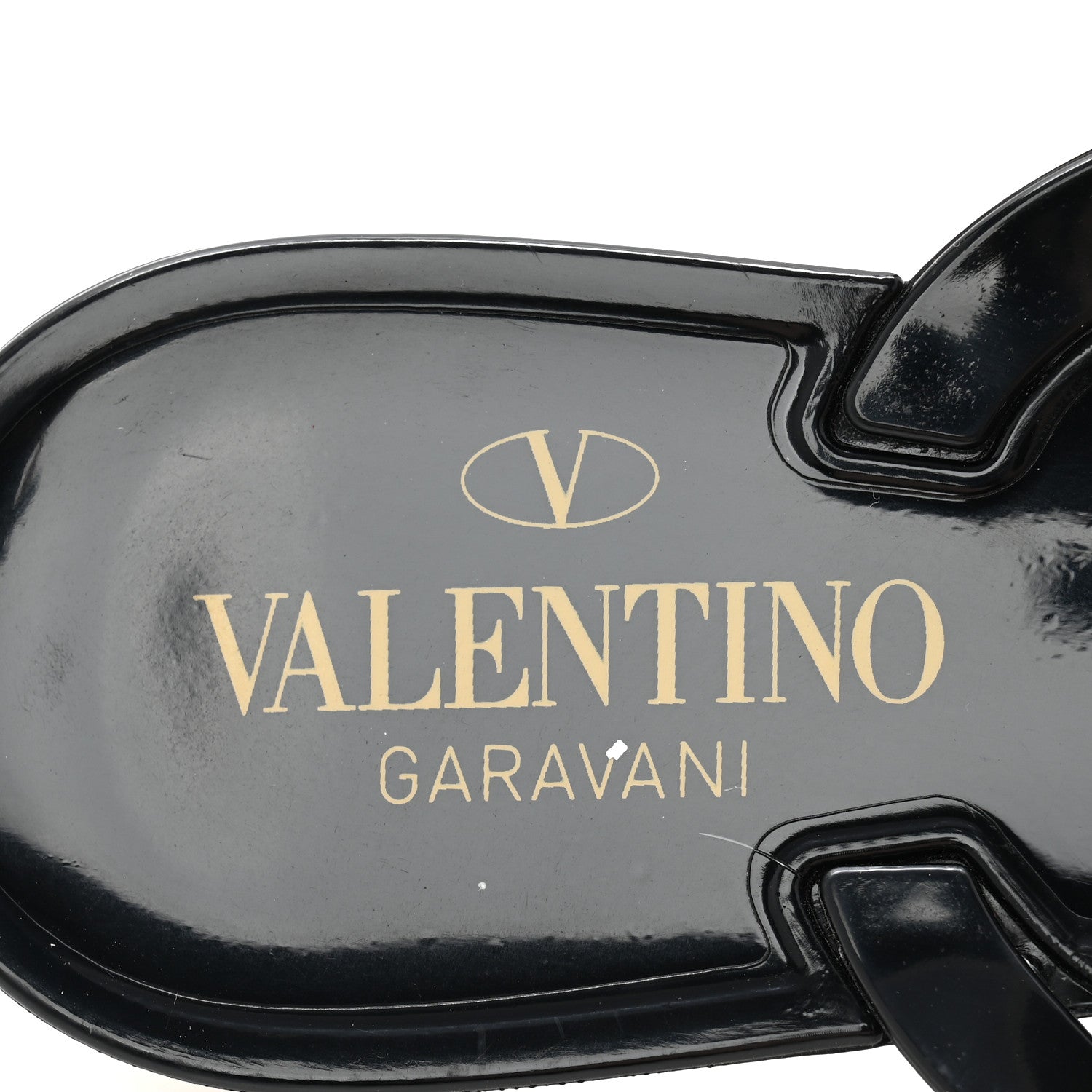 Valentino Garavani PVC Jelly Rockstud Bow Thong Sandals 39 Black 8 of 9