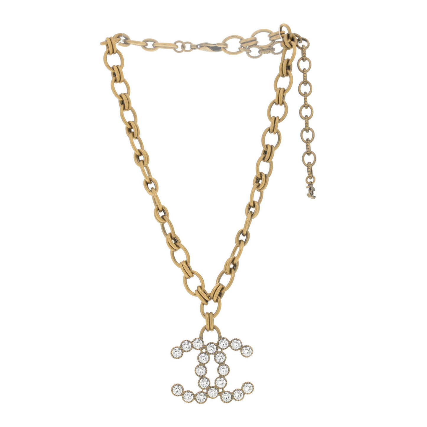 Crystal CC City Of Lights Necklace Gold