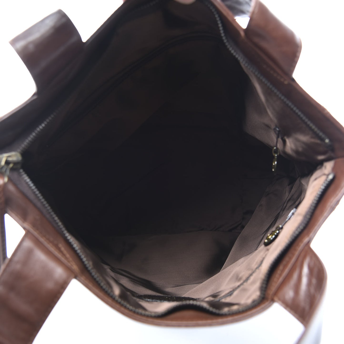 Lambskin CC Tassel Shoulder Bag Brown