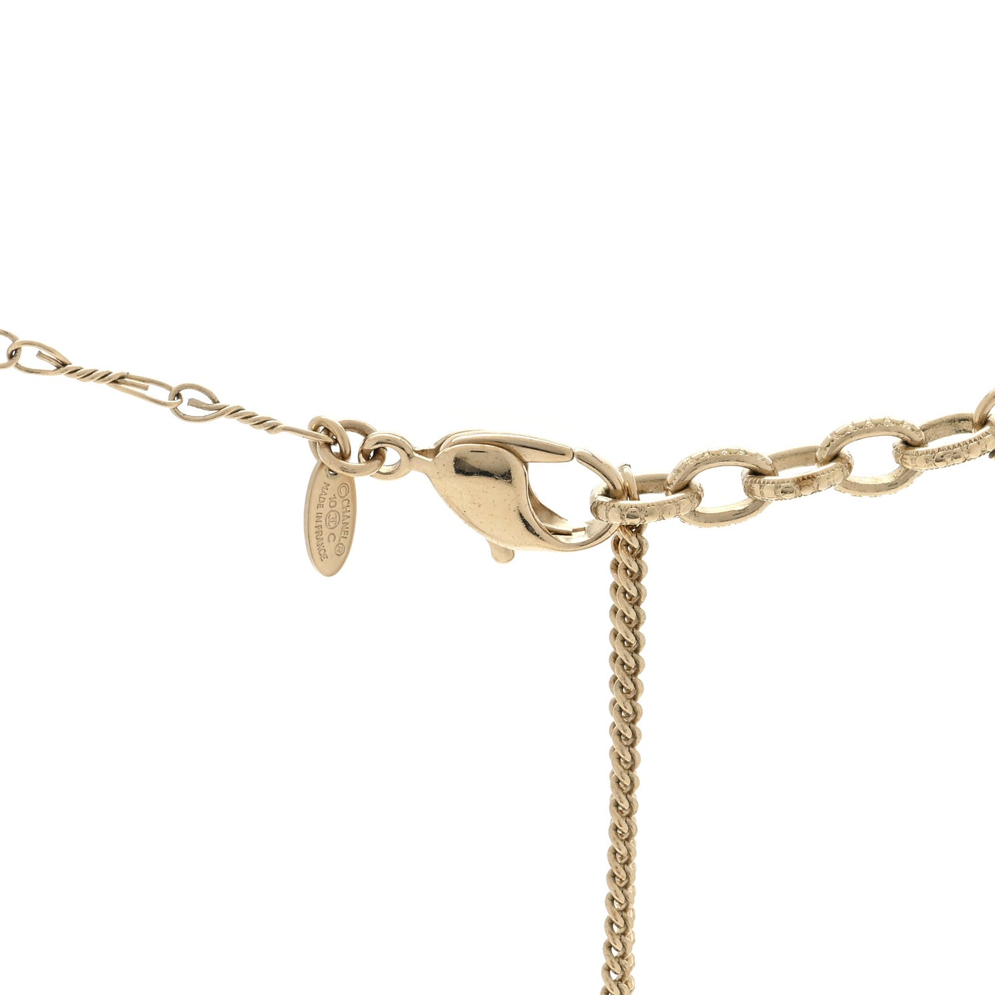 Crystal CC Celestial Long Necklace Blue Gold