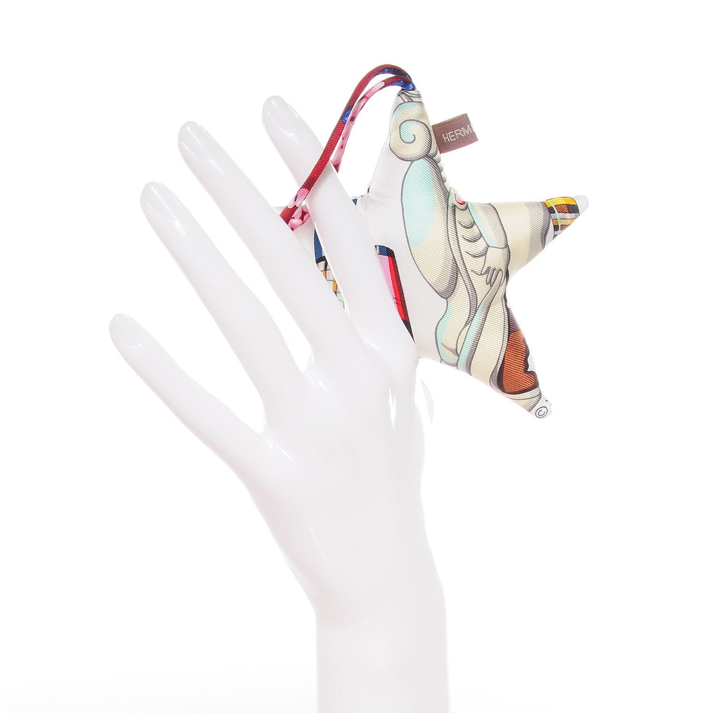 Silk Petit H Star Ornament Charm