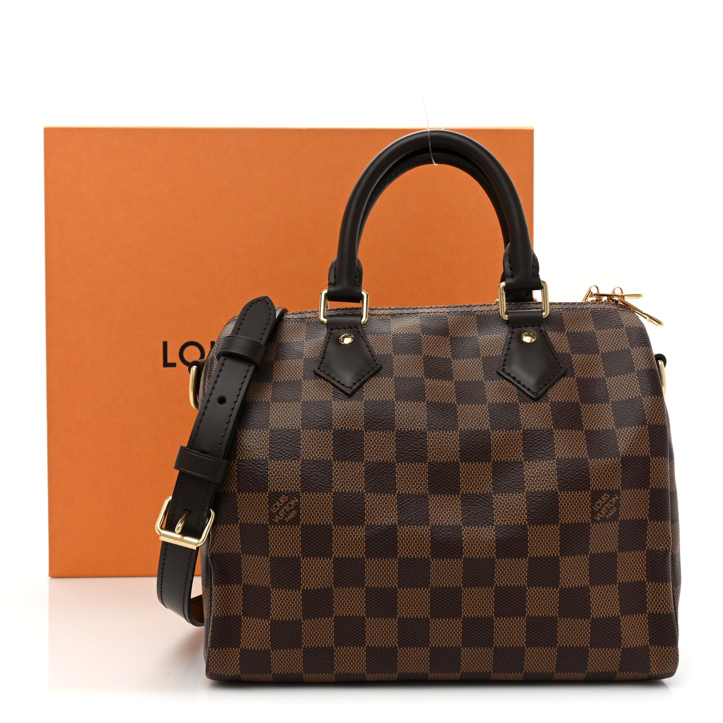 Damier Ebene Speedy Bandouliere 25