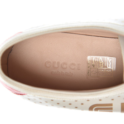 Gucci X SEGA Calfskin GUCCY Stars Womens Falacer Sneakers 39 White 8 of 11