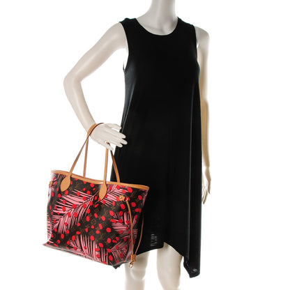 Louis Vuitton Monogram Jungle Dots Neo Neverfull MM Sugar Pink Poppy 2 of 8