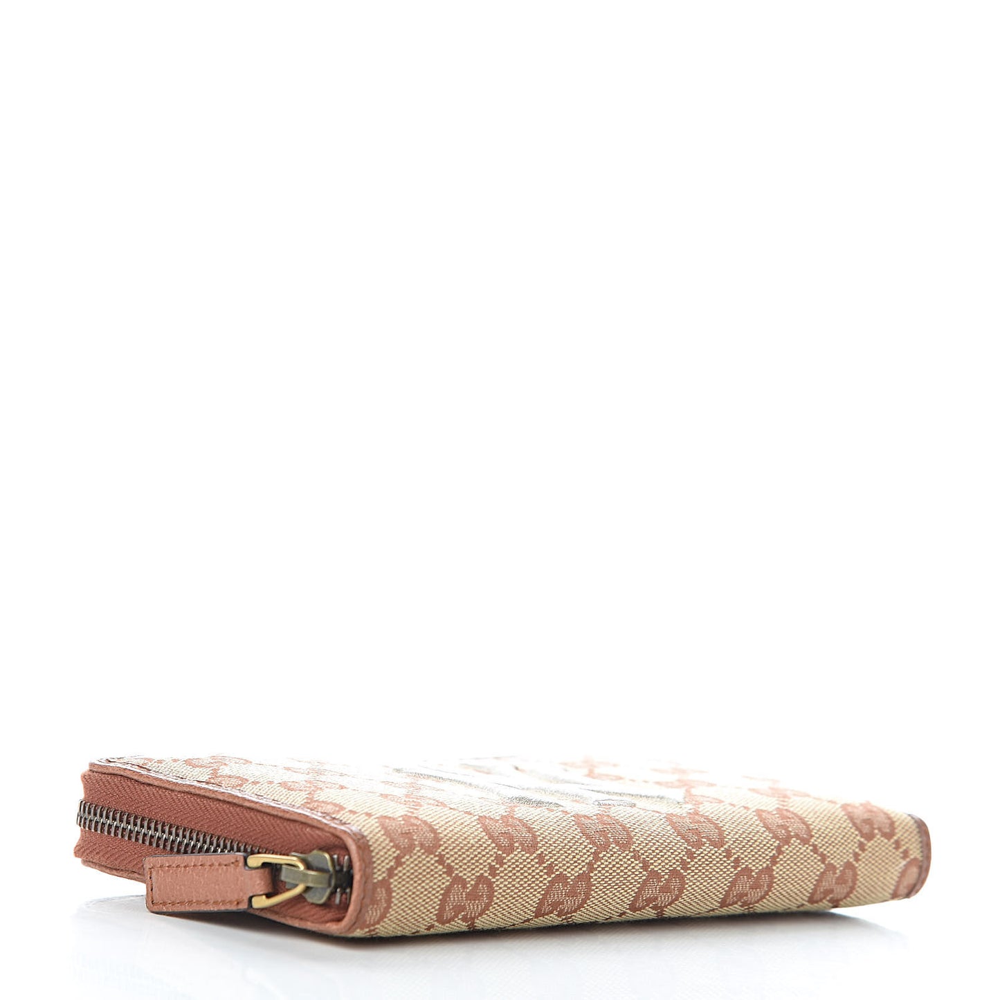 X MLB GG Monogram NY Yankees Zip Around Wallet Beige Ruggine Ivory