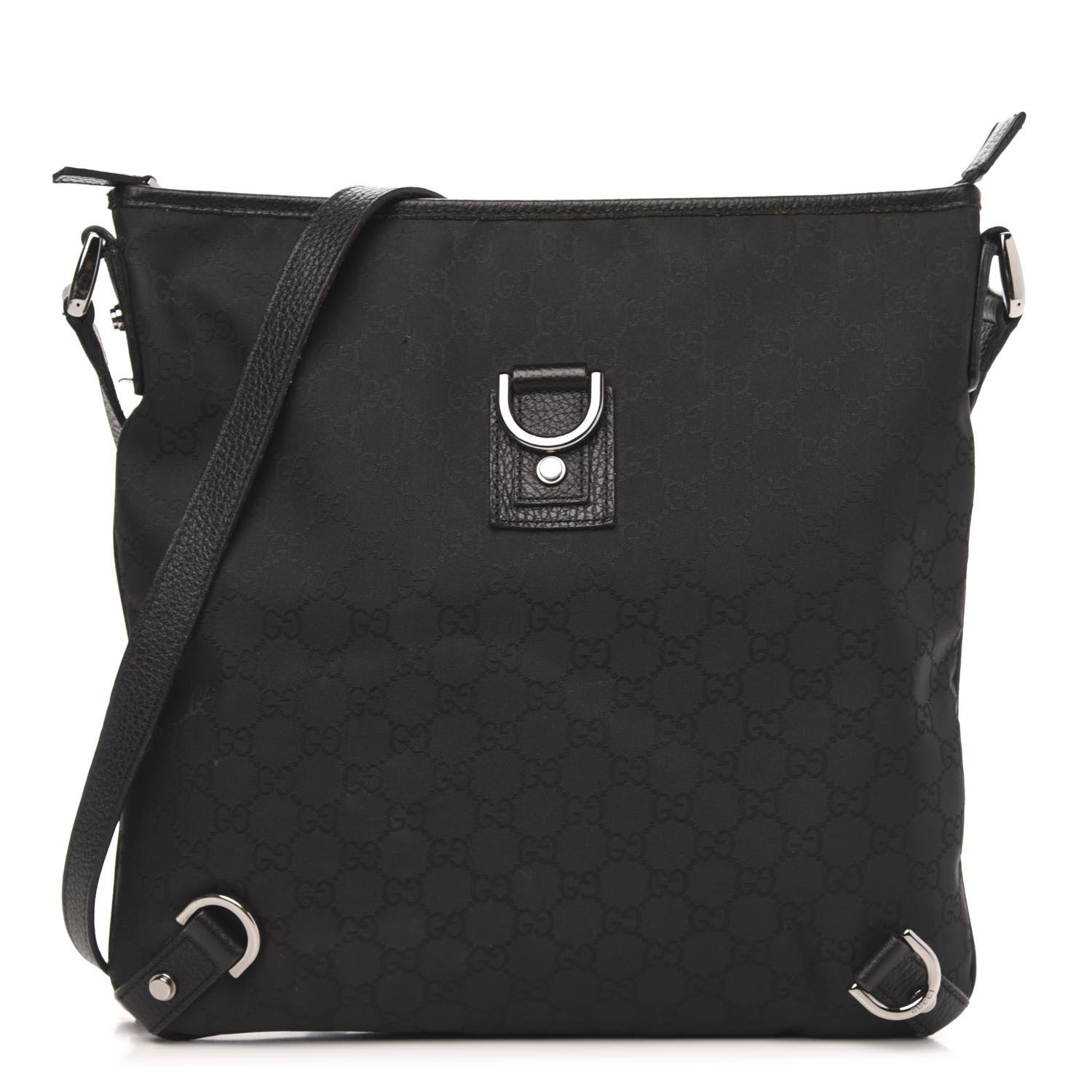 Gucci Monogram Abbey Messenger Bag Black 1 of 11