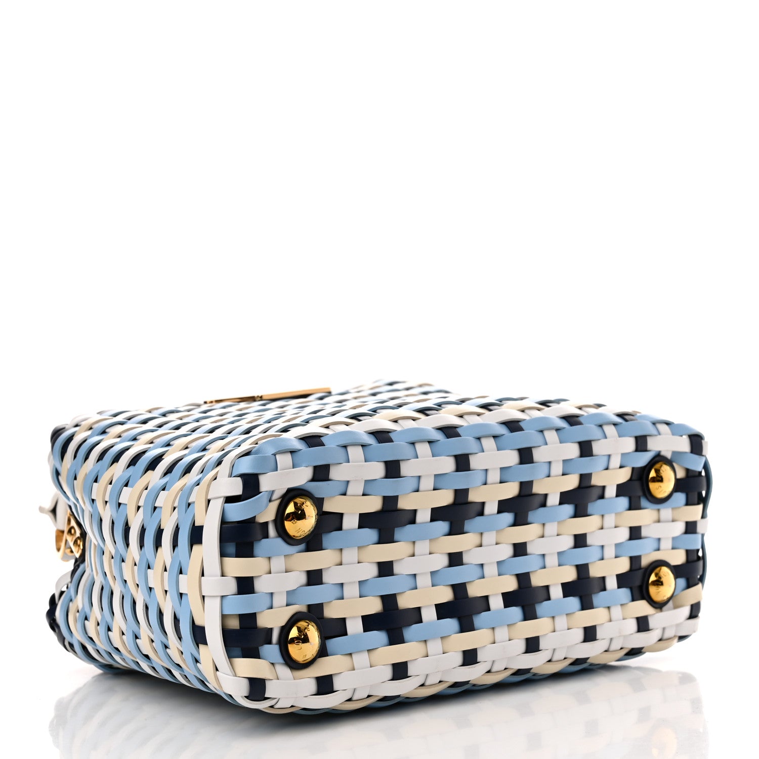 Louis Vuitton Taurillon Calfskin Guinguette Capucines BB Blue Indigo 4 of 10