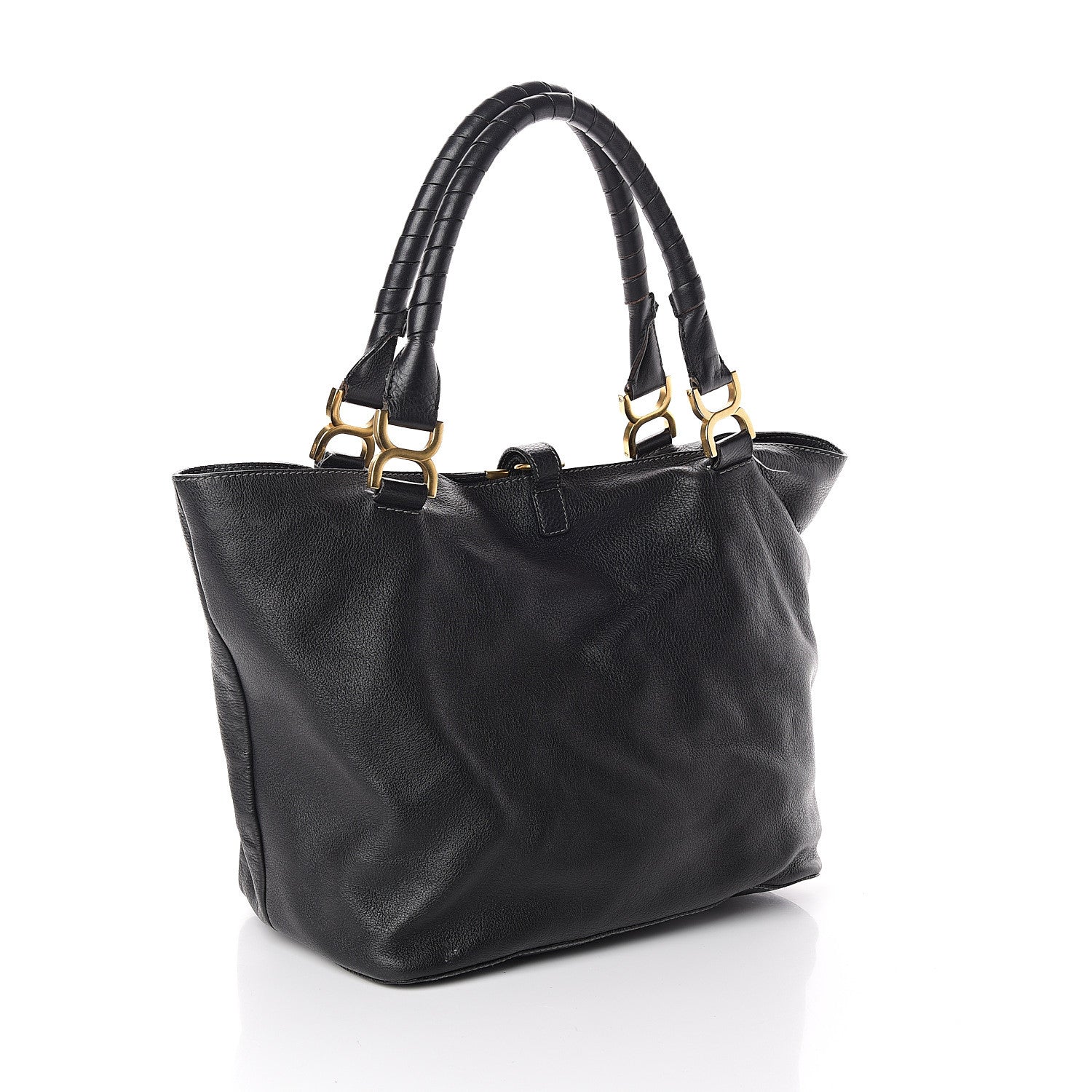 Chloe Calfskin Large New Marcie Tote Black 2 of 8