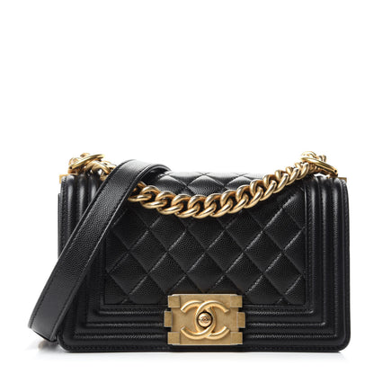Chanel Caviar Quilted Small Boy Flap Black 1 of 12