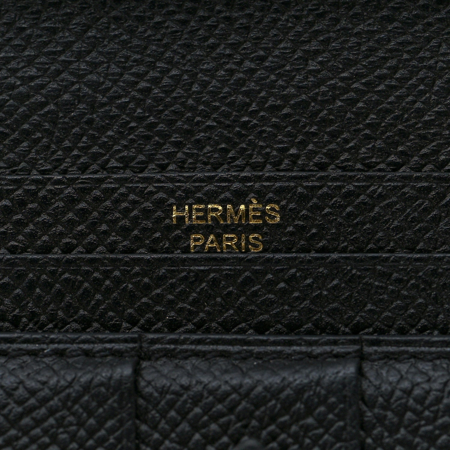 Hermes Epsom Bearn Gusset Wallet Black 9 of 14