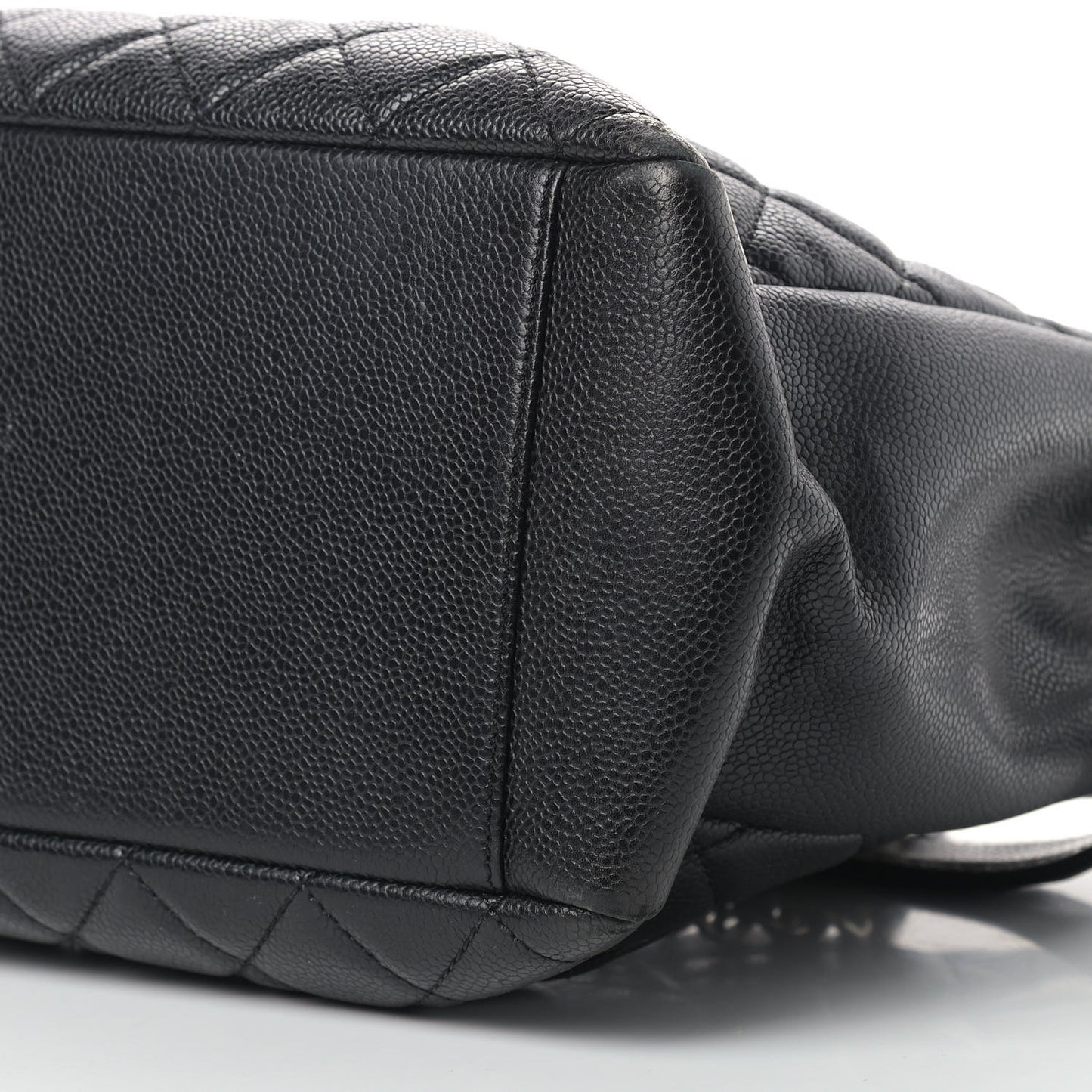 Caviar Quilted Grand Shopping Tote GST Black