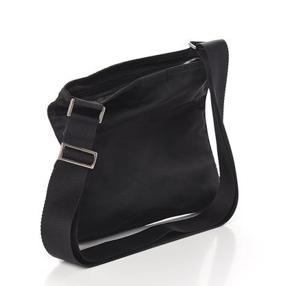 Prada Nylon Flat Messenger Bag Black 2 of 8