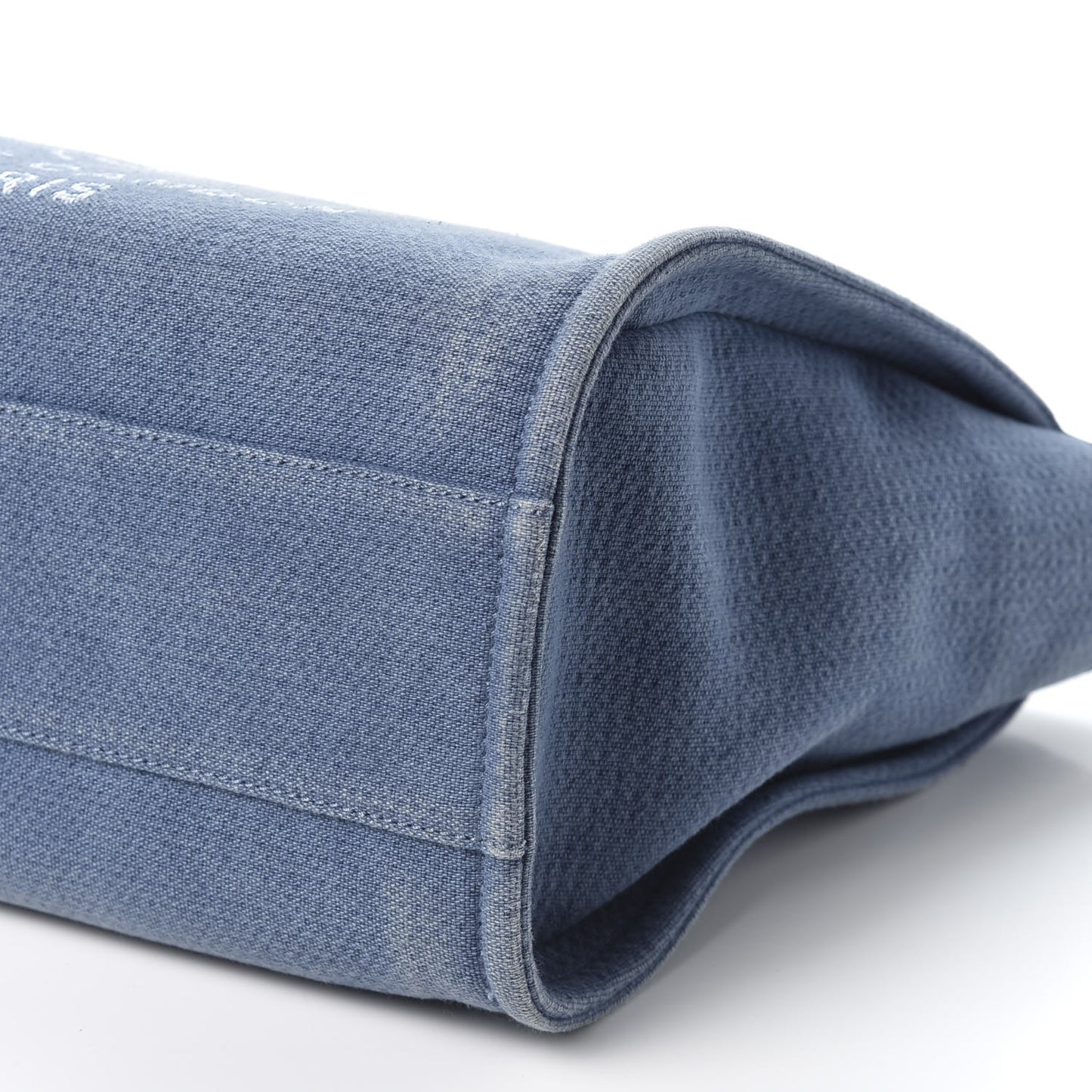 Canvas Small Deauville Tote Denim Blue