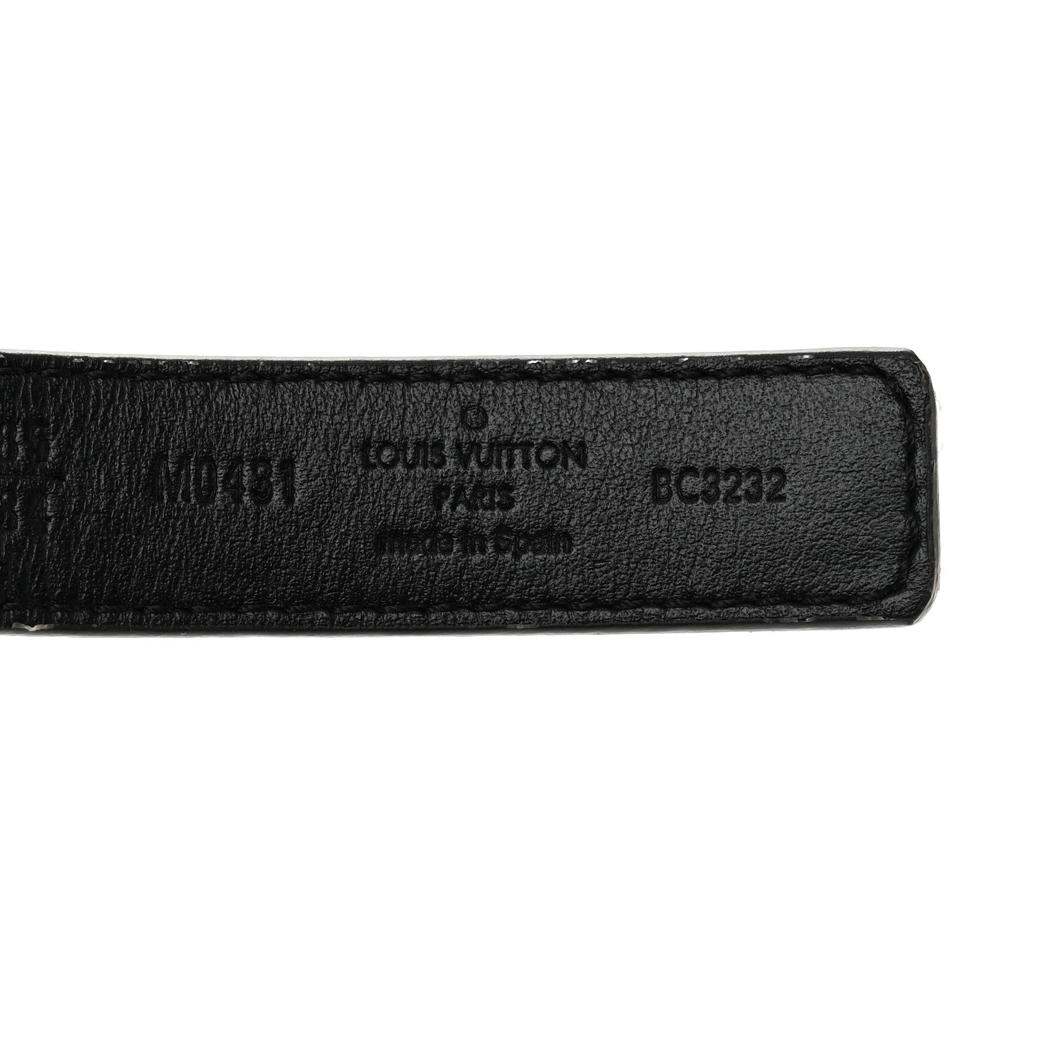 Louis Vuitton Calfskin Monogram 20mm LV Iconic Reversible Belt 85 34 Black 3 of 6