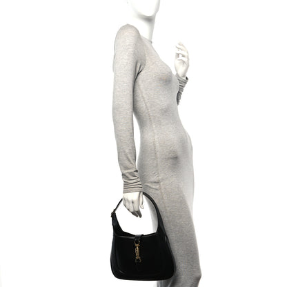 Gucci Boarded Dyana Lux Calfskin Small Jackie 1961 Hobo Black 2 of 11