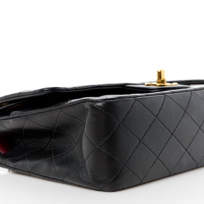 Chanel Lambskin Quilted Medium Double Flap Black 11 of 12