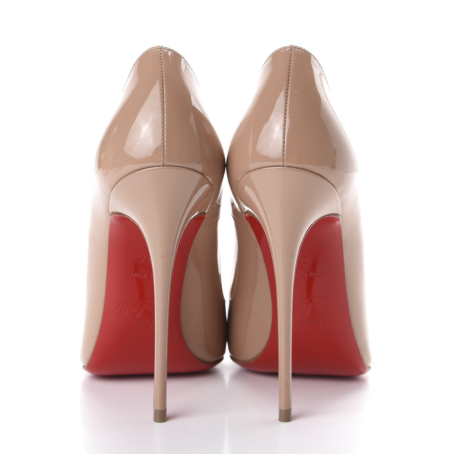 Christian Louboutin Patent So Kate 120 Pumps 37 Nude 7 of 10