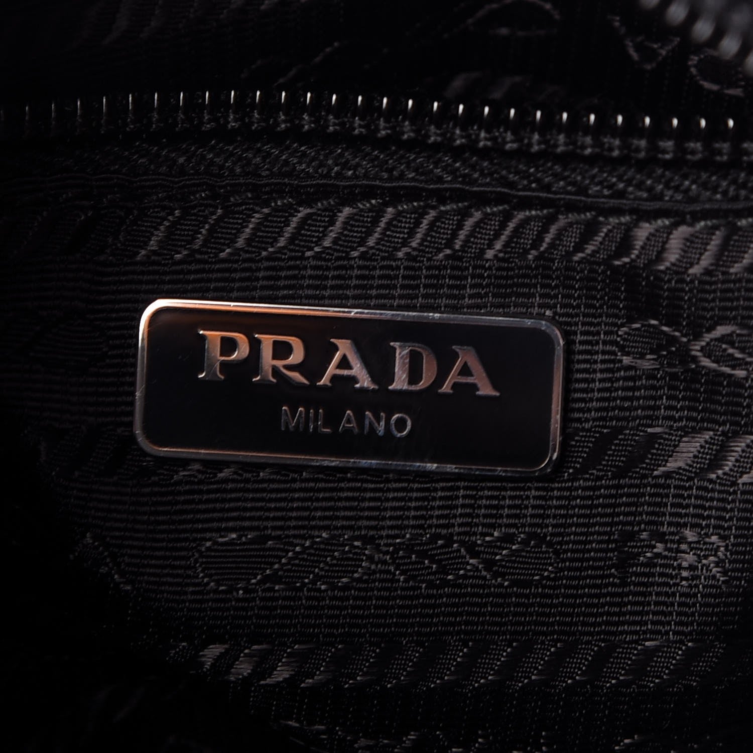 Prada Nylon Vela Cosmetic Pouch Black 6 of 9