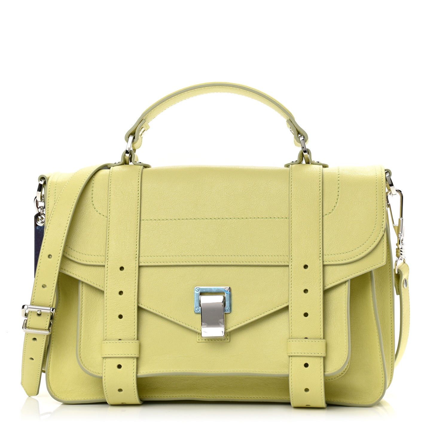 Lambskin Medium PS1 Satchel Pale Green