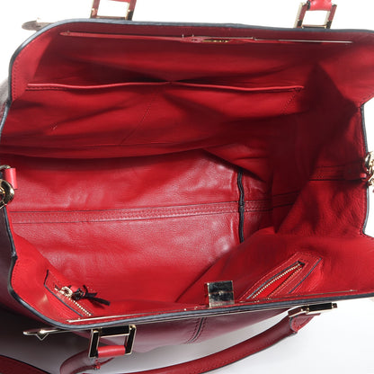 Valentino Garavani Leather Top Handle Tote Scarlet 5 of 9
