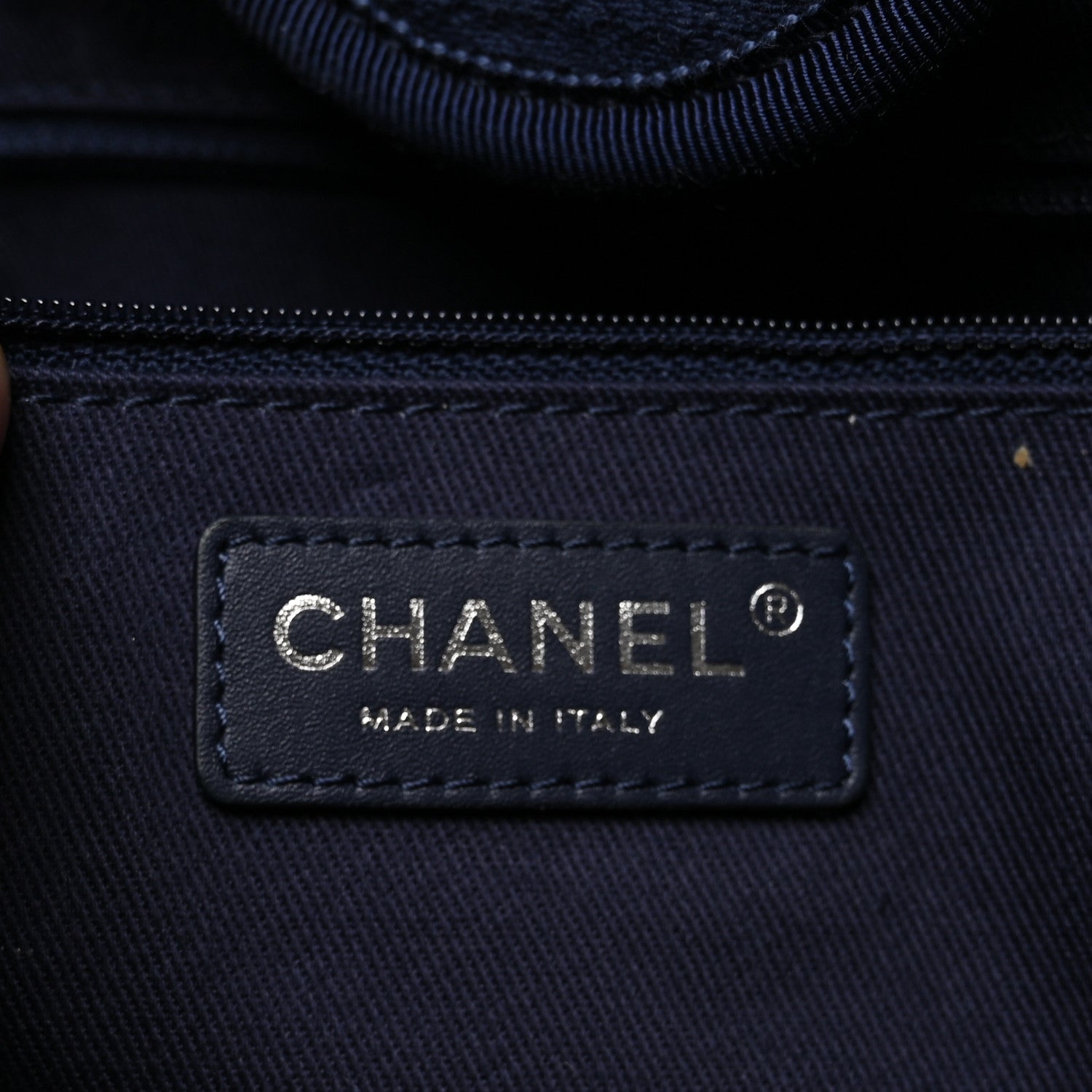 Chanel Mixed Fibers Medium Deauville Tote Navy 7 of 11