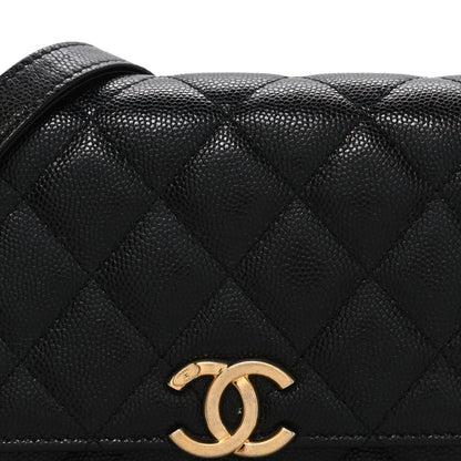 Chanel Caviar Quilted Mini Bracelet On Chain Wallet On Chain WOC Black 9 of 11