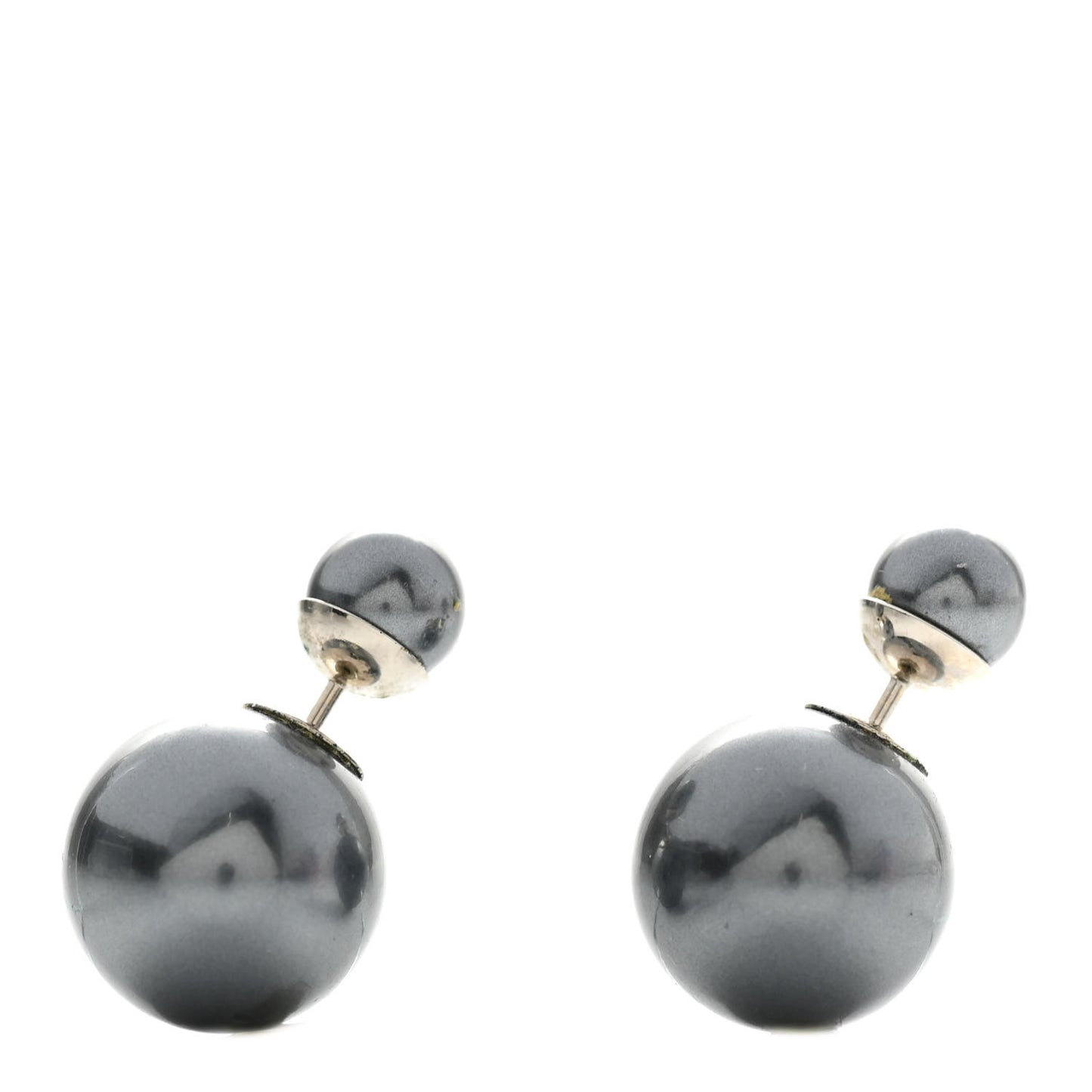 Pearl Mise En Dior Tribal Earrings Grey