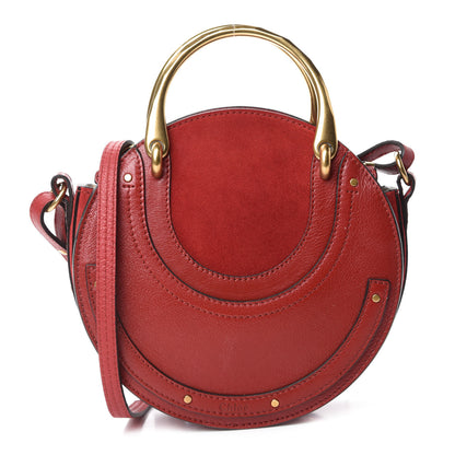 Chloe Calfskin Suede Small Pixie Bag Dahlia Red 1 of 10