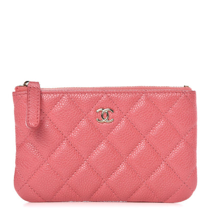 Chanel Caviar Quilted Small Cosmetic Case Pink 1 of 8