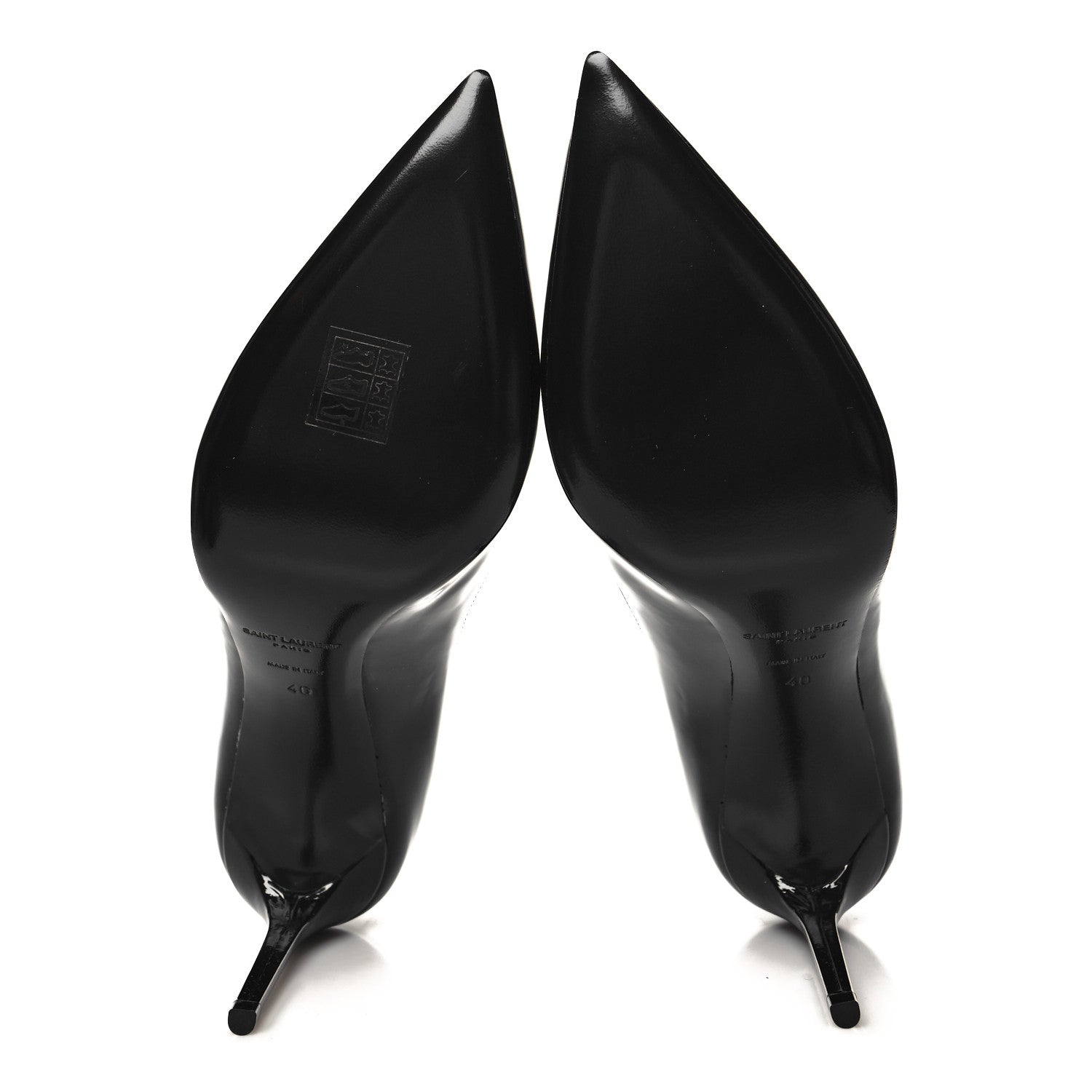 Saint Laurent Patent Calfskin Zoe 85 Pump 40 Black 5 of 9