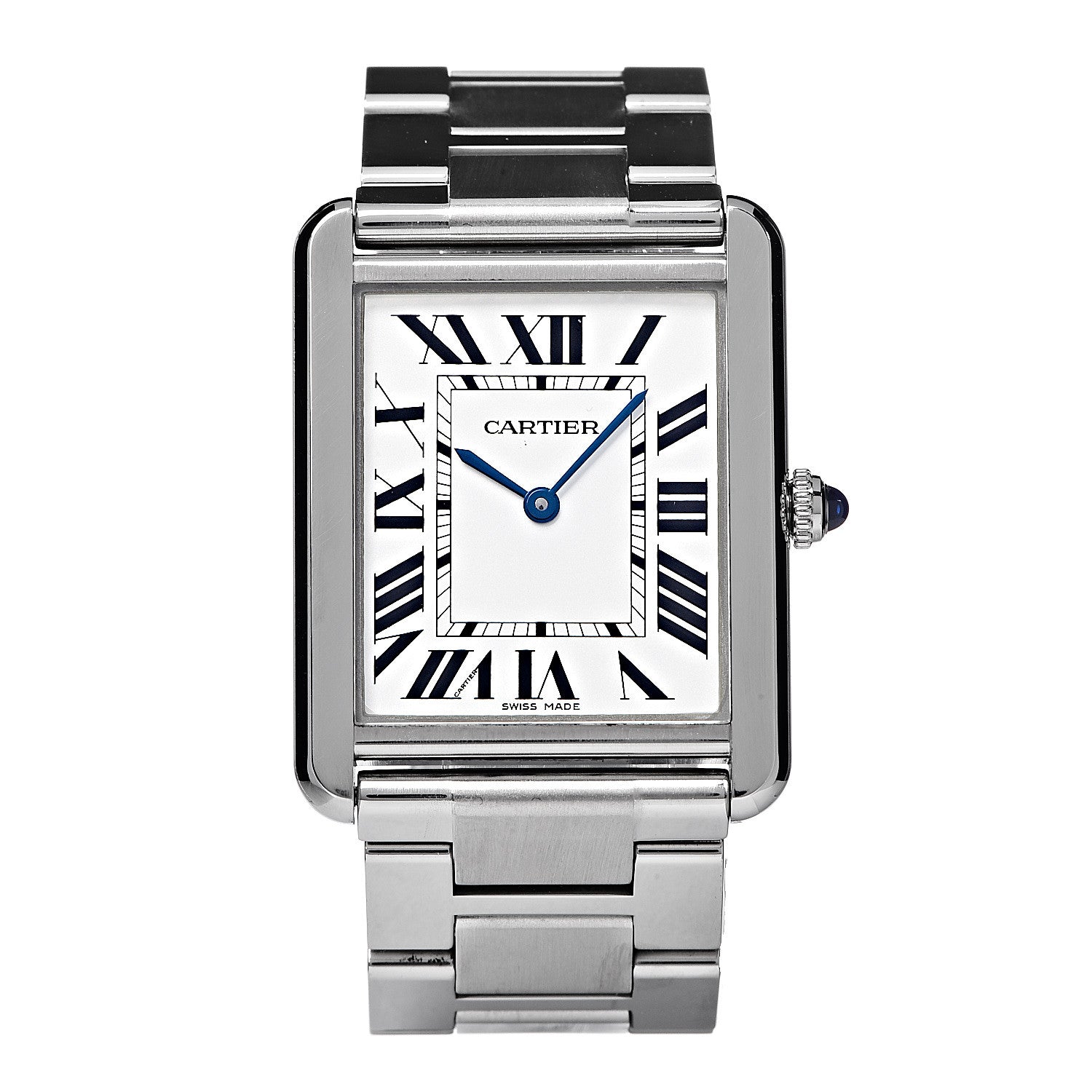 Cartier Stainless Steel 27mm Tank Solo Quartz Watch 1 of 7