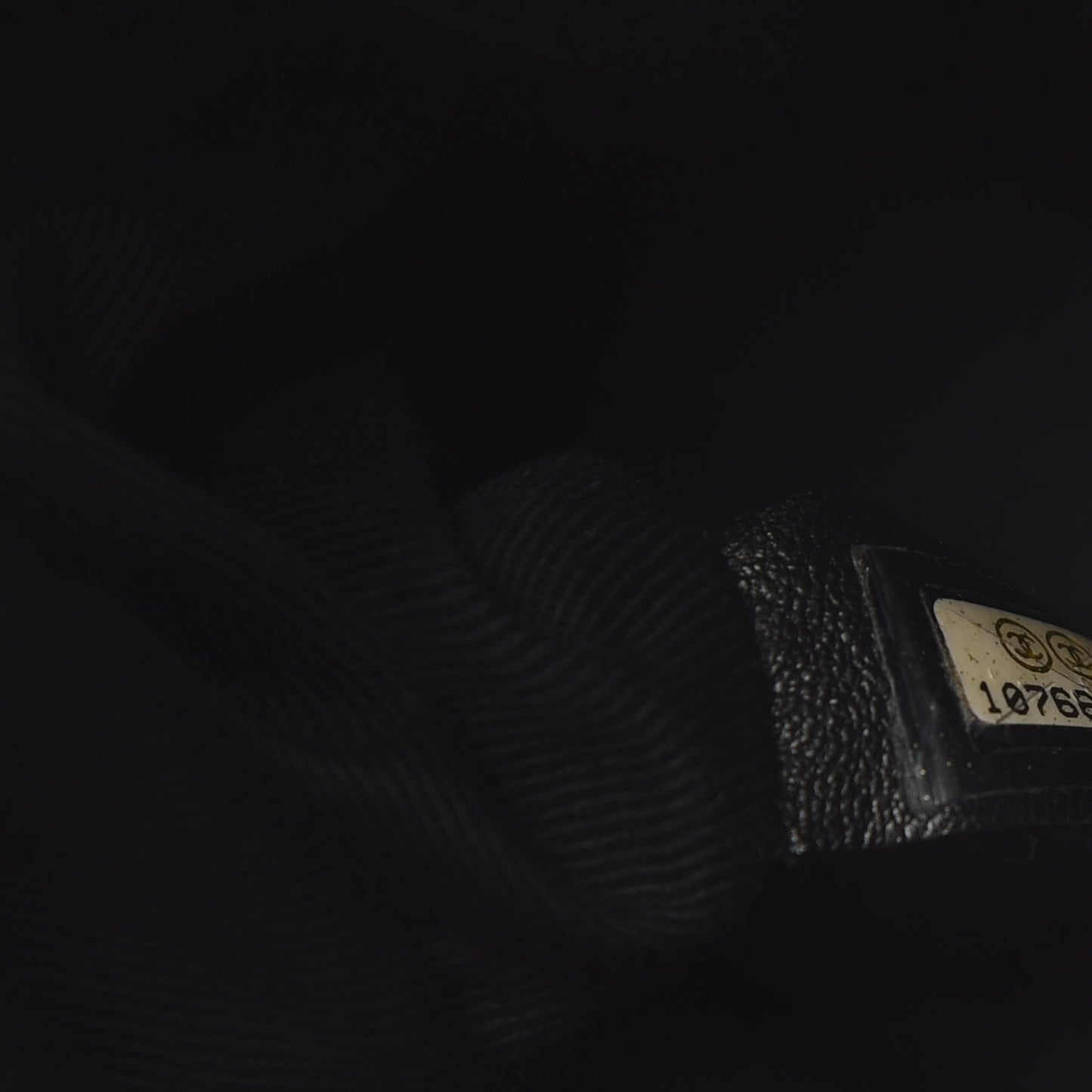 Calfskin Diamond Stitch Tote Black