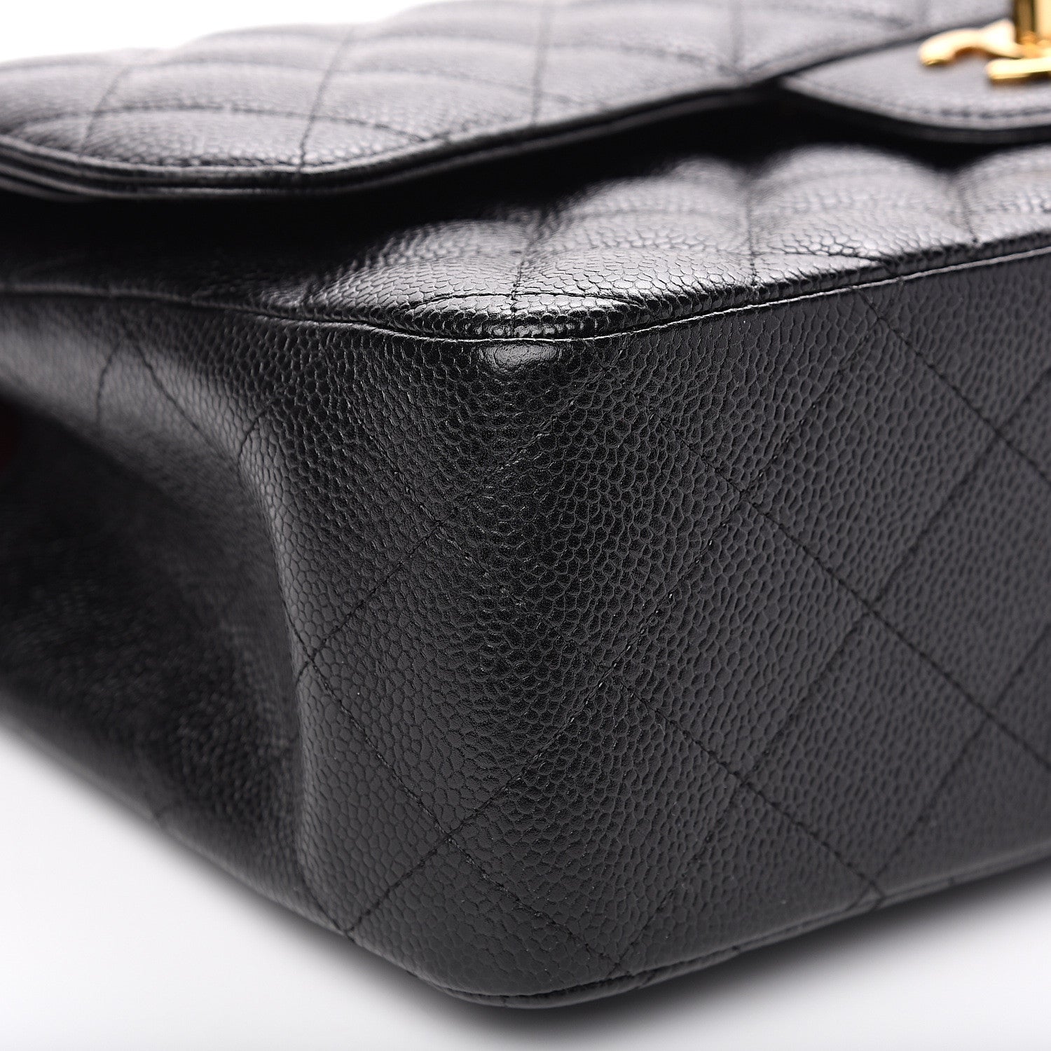 Chanel Caviar Quilted Jumbo Double Flap Black 8 of 10