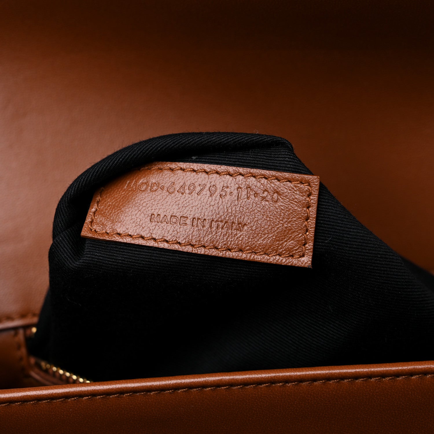 Saint Laurent Smooth Calfskin Le Maillon Satchel Brown 7 of 13