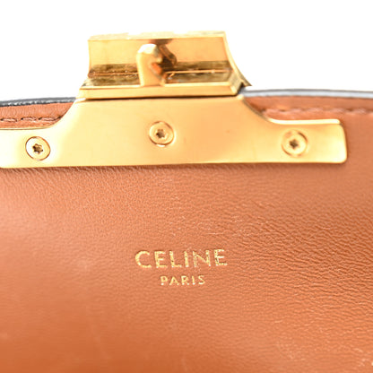 Celine Calfskin Triomphe Canvas Teen Triomphe Bag Tan 6 of 12
