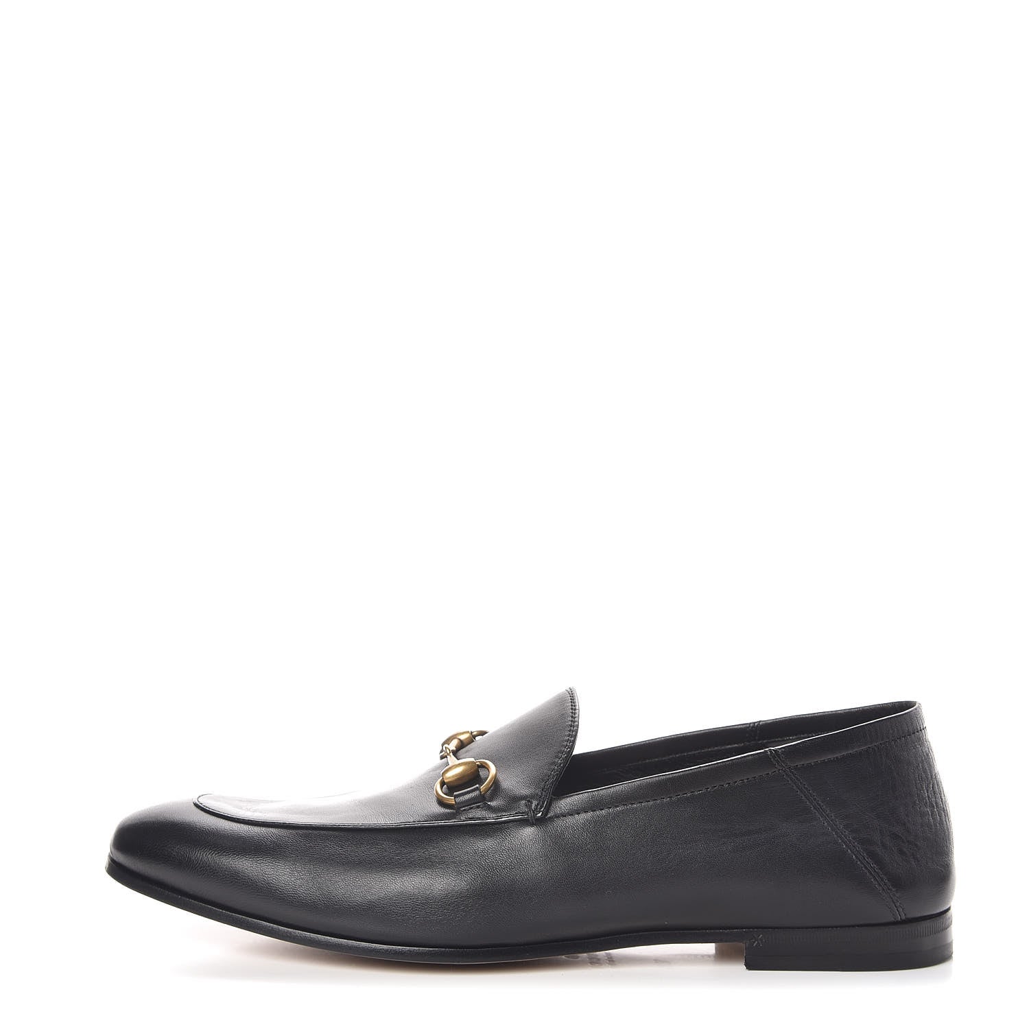 Gucci Lambskin Mens Brixton Horsebit Loafers 10.5 Black 1 of 9