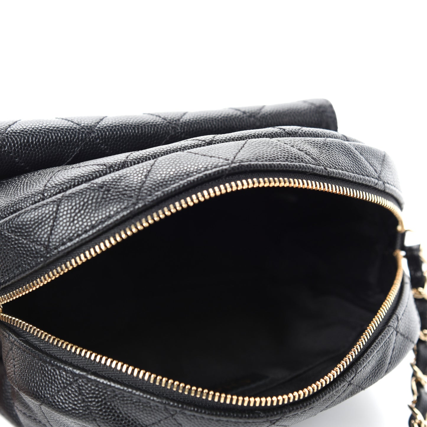 Caviar Quilted CC Day Camera Case Black