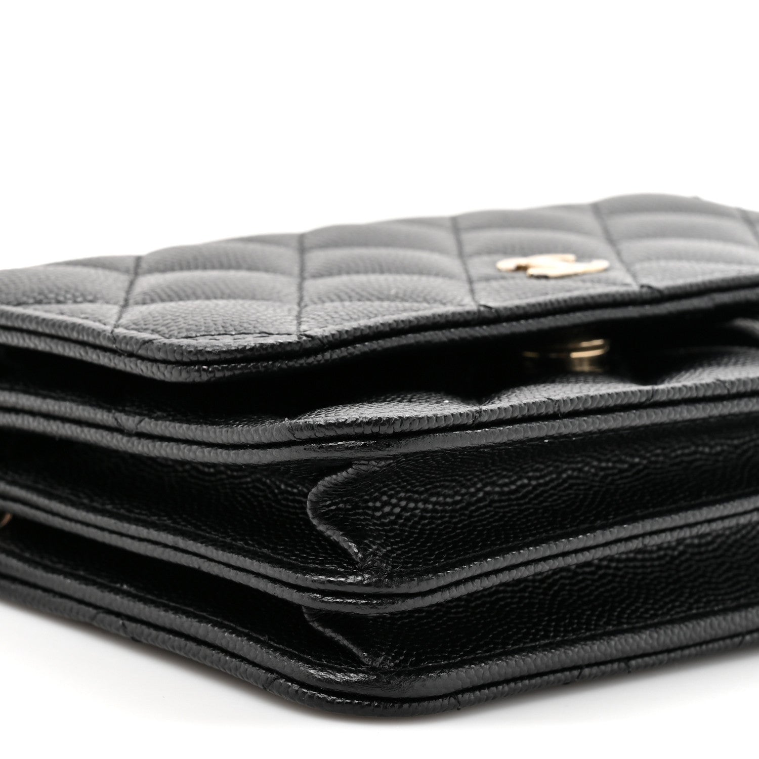 Chanel Caviar Quilted Mini Wallet On Chain WOC Black 11 of 12