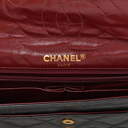 Chanel Lambskin Quilted Medium Single Flap Black 6 of 20