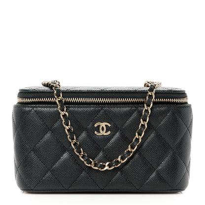 Chanel Caviar Quilted Small Vanity Case With Chain Black 1 of 10