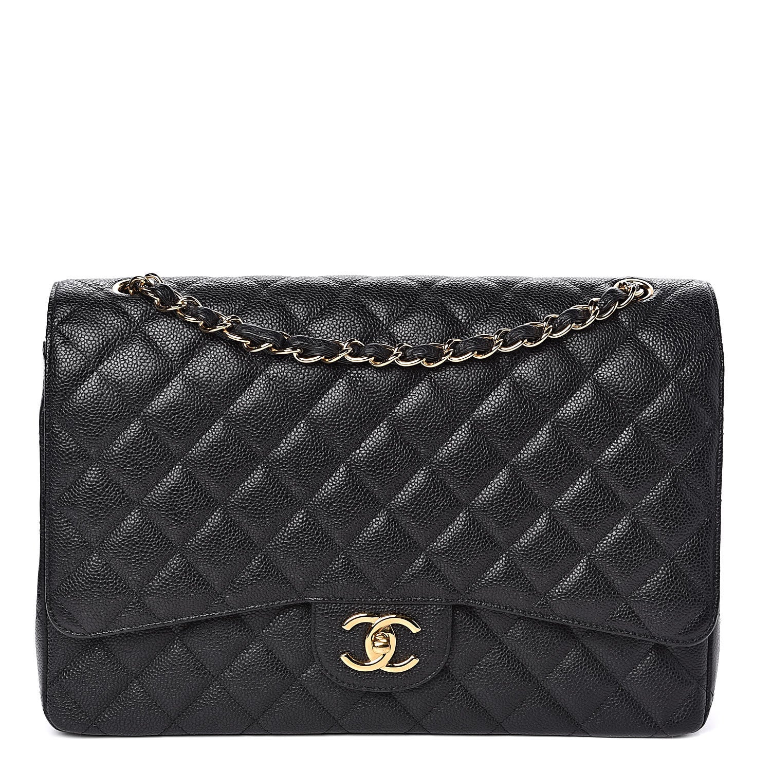 Chanel Caviar Quilted Maxi Double Flap Black 1 of 11