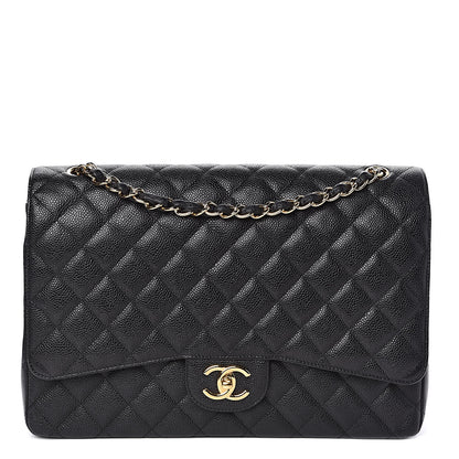 Chanel Caviar Quilted Maxi Double Flap Black 1 of 11