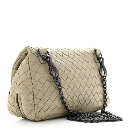 Bottega Veneta Nappa Intrecciato Mini Chain Messenger Fume 3 of 12